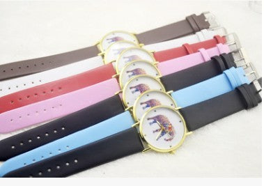 Trade new Geneva watch Geneva leisure belt elephant Geneva belt Watch