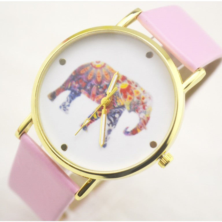 Trade new Geneva watch Geneva leisure belt elephant Geneva belt Watch