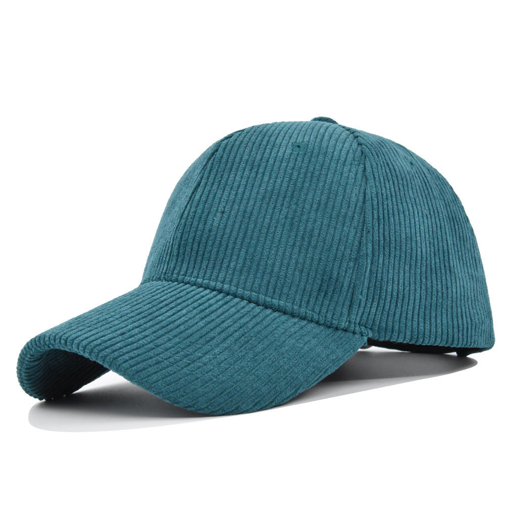 Fashion Corduroy All-matching Peaked Cap Men