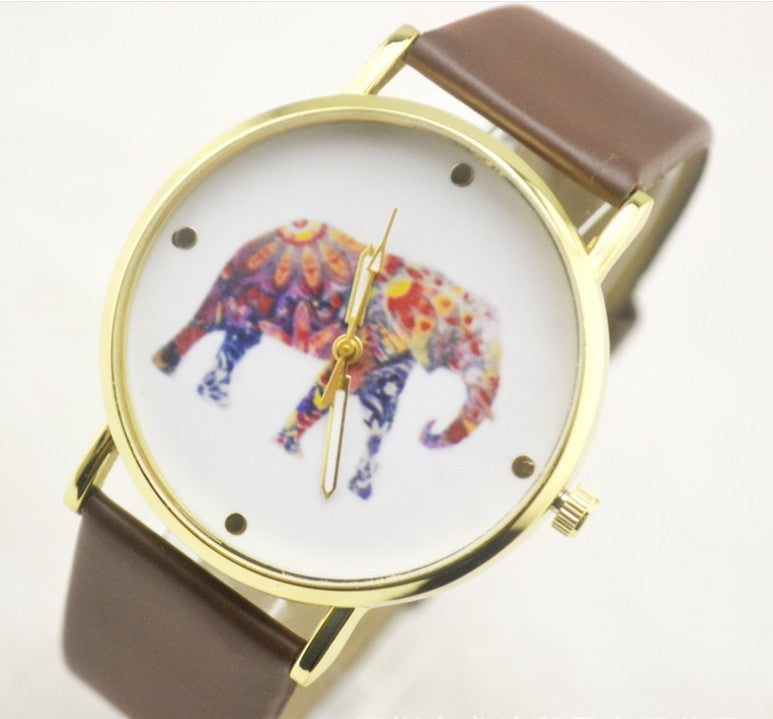 Trade new Geneva watch Geneva leisure belt elephant Geneva belt Watch