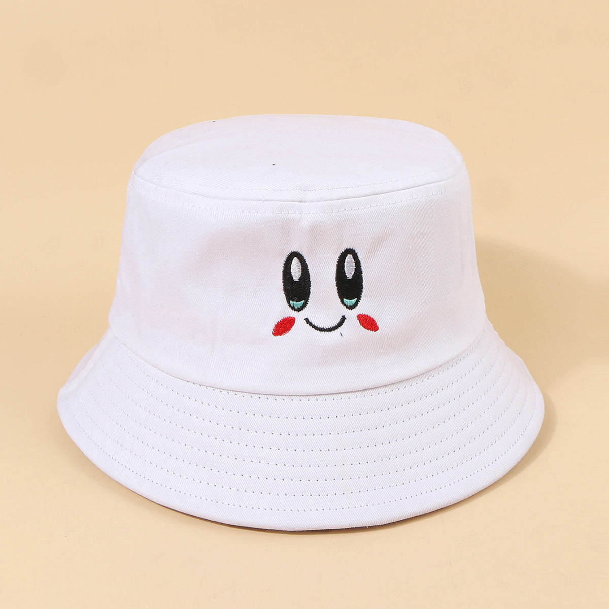 Japanese Style All-matching Women's Spring And Autumn Bucket Hat Cute Expression