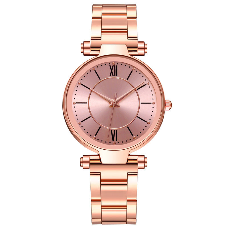 Steel belt female student casual quartz watch