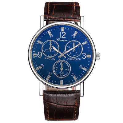 Blue Light Glass Decorative Belt Watch