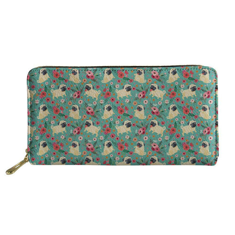 Cute sloth mid-length wallet