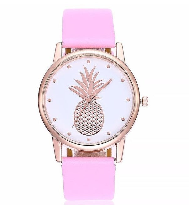 Belt watch Korean version of the watch Personality pineapple pattern simple quartz watch