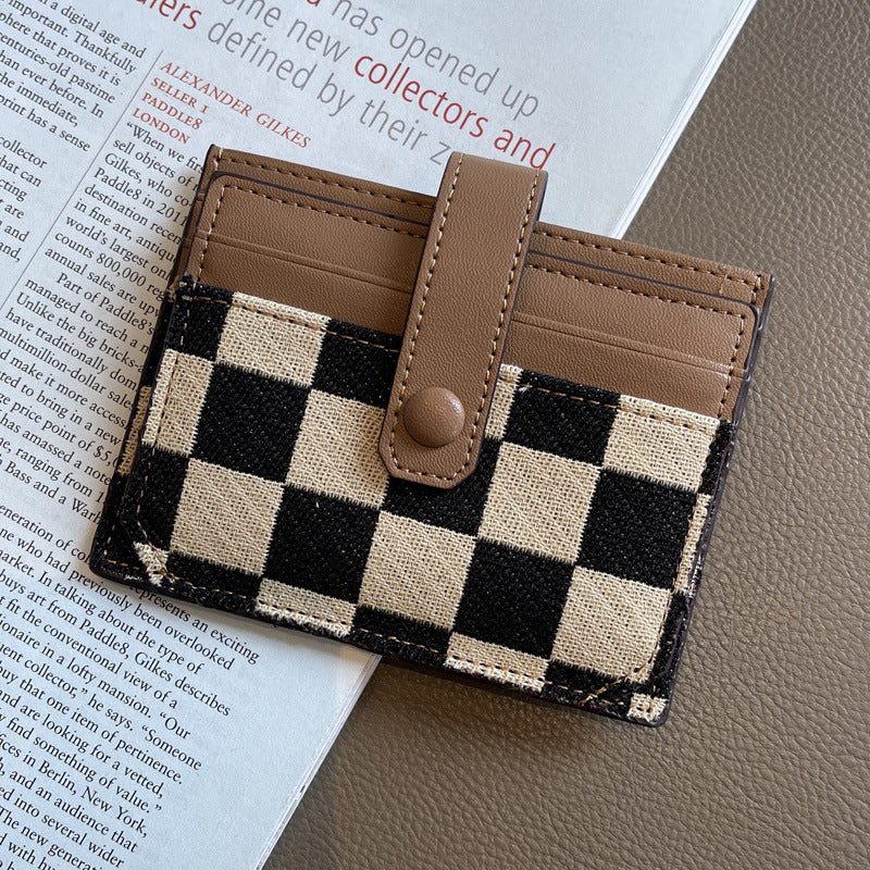 Small Driver's License Card Wallet Slim Canvas