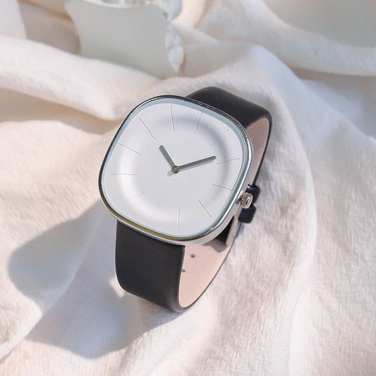 Korean Minimalist Design Watch Female Student Cross-border Hot Niche Square Good-looking Creative Fashion Couple's Watch