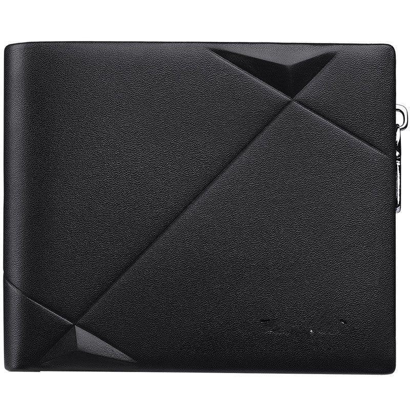 Men's Short Genuine Leather Multi-card-slot Simple Wallet