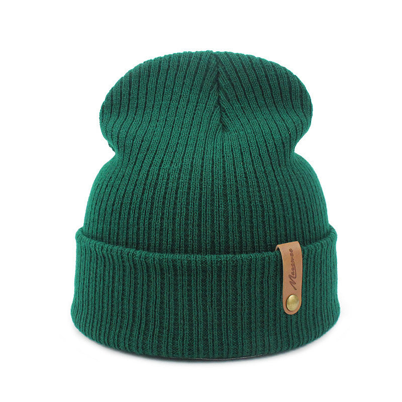 Hat Men's And Women's Autumn And Winter Knitting Wool Beanie Sleeve Hat Warm Fashion Hat