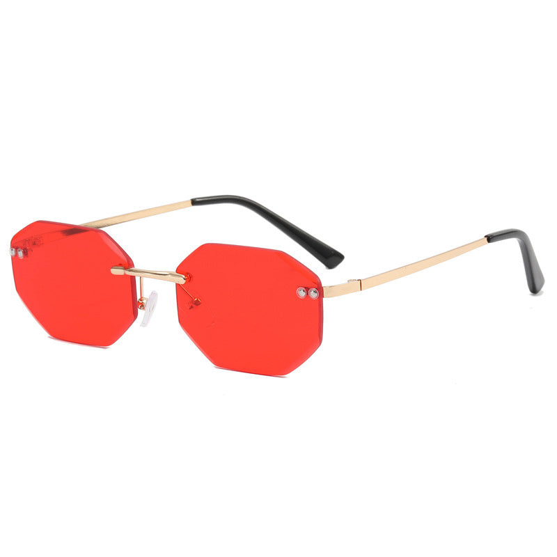 Frameless Polygon Fashion Glasses For Men And Women