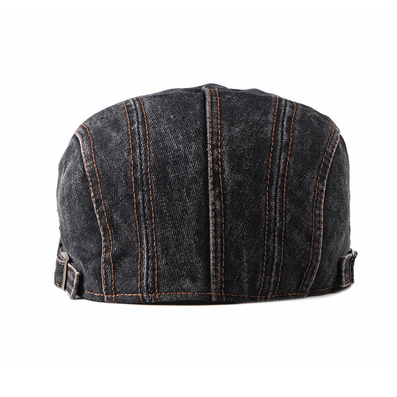 Fashion Wash Denim Beret Men