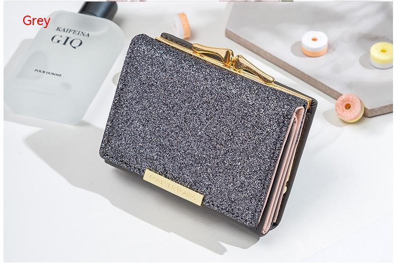 Korean Version Fashion Shiny Surface Multiple Card Slots Student Wallet