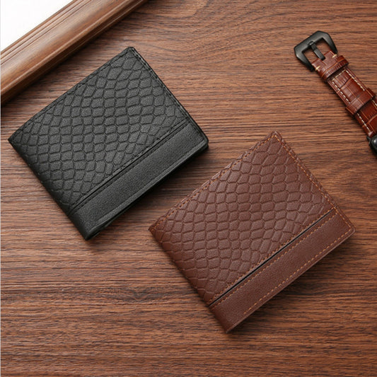 Snakeskin Pattern Men's Short Wallet