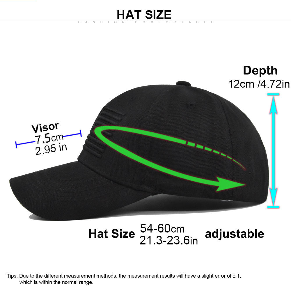 Stereo Embroidered Peaked Cap Hard Top Men's And Women's Hats Sun Hat