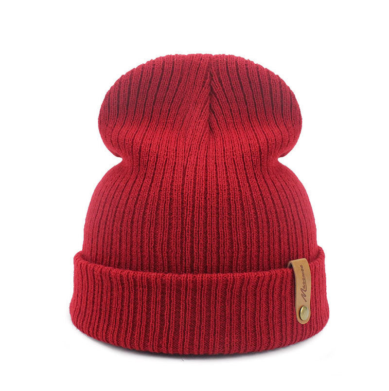 Hat Men's And Women's Autumn And Winter Knitting Wool Beanie Sleeve Hat Warm Fashion Hat