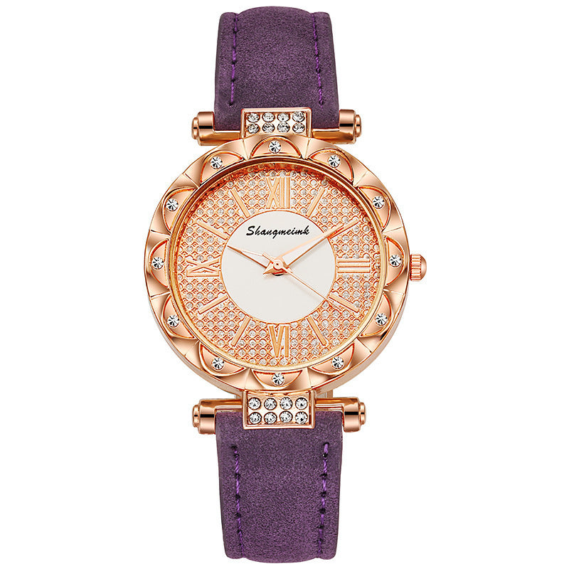 Diamond-encrusted Starry Belt Women's Quartz Watch