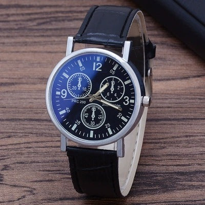 Blue Light Glass Decorative Belt Watch