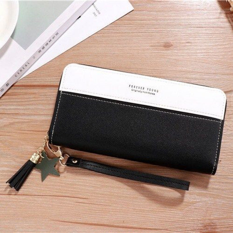 PU Imitation Leather Card Case Zipper Wallet